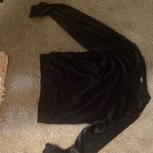 dark blue velvet sleepwear top